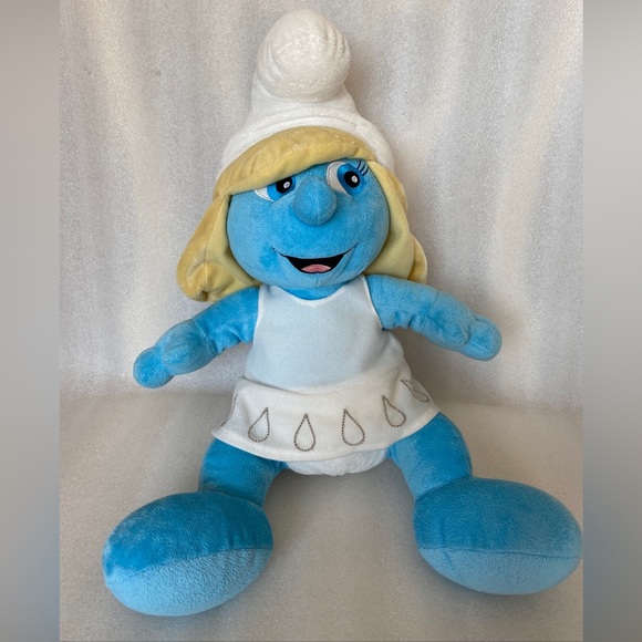 Build-A-Bear Other - Build-A-Bear Workshop "Smurfette" Smurf 16" Tall Blue Plush Toy